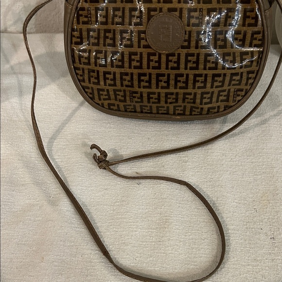 Fendi Tan and Brown Monogram Crossbody /shoulder Bag - Picture 12 of 17